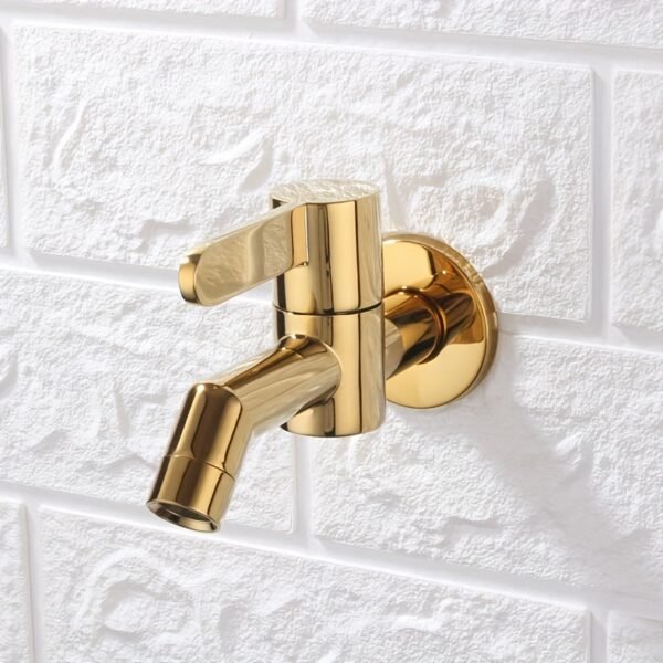 Single Handle Wall Mounted Chrome Cold Water Faucet Copper Valve Core
