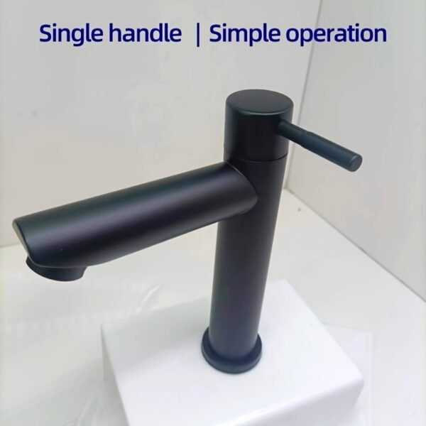 Baokemo 304 Stainless Steel Basin Faucet Single Cold Water Sink Tap