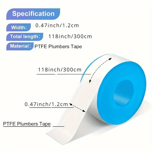 PTFE Thread Sealing Tape Waterproof Plumbing Pipe Seal Tape