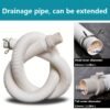 Universal Drainage Hose with Clamp & Hook Flexible Water Drain Pipe