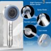 High Pressure Filter Shower Head Set 4-In-1 Massage Rainfall Spray Kit