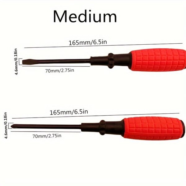 6pcs Flat & Cross Screwdriver Set Multi-Purpose Home Repair Tools