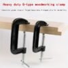 5ae4c02cdb3d0de7a8f31911d060cd10.jpg Heavy Duty Cast Iron G Clamp Woodworking Fixing Hand Tool