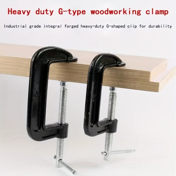 5ae4c02cdb3d0de7a8f31911d060cd10.jpg Heavy Duty Cast Iron G Clamp Woodworking Fixing Hand Tool