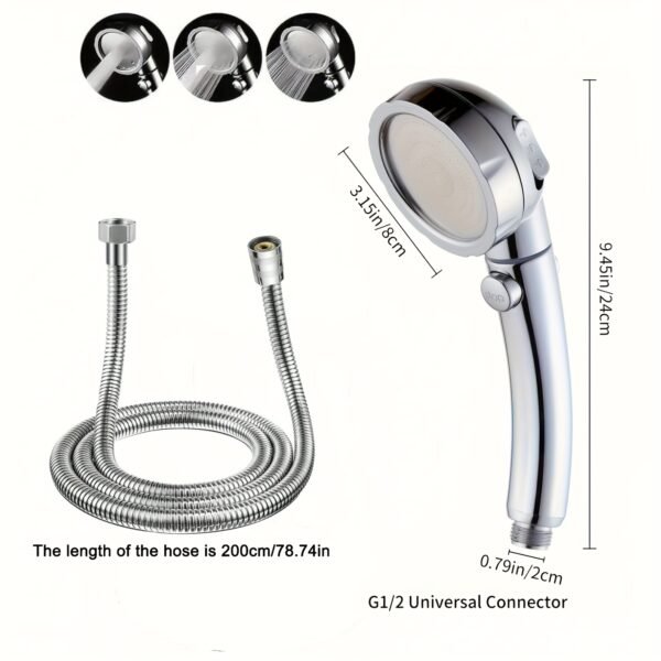 5b4b4003-5d4d-4299-a48d-d68d0069213f.jpg German Style High Pressure Shower Head Set with 2M Reinforced Hose