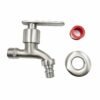 304 Stainless Steel Washing Machine Tap Silver Water Faucet