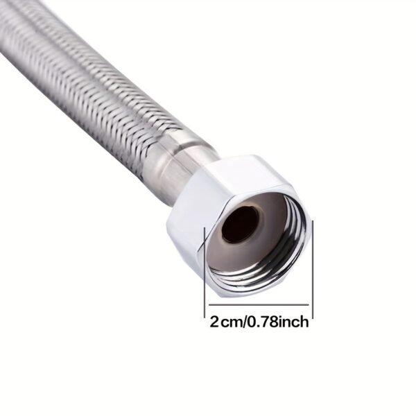 304 Stainless Steel Braided Water Inlet Hose for Toilet & Water Heater