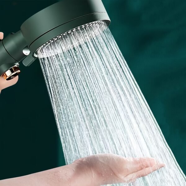5-Level Adjustable Shower Head with Water Stop OFF Button