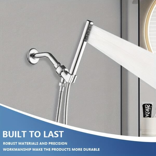 Shell Design Handheld Shower Head Cylindrical Body Bathroom Spray
