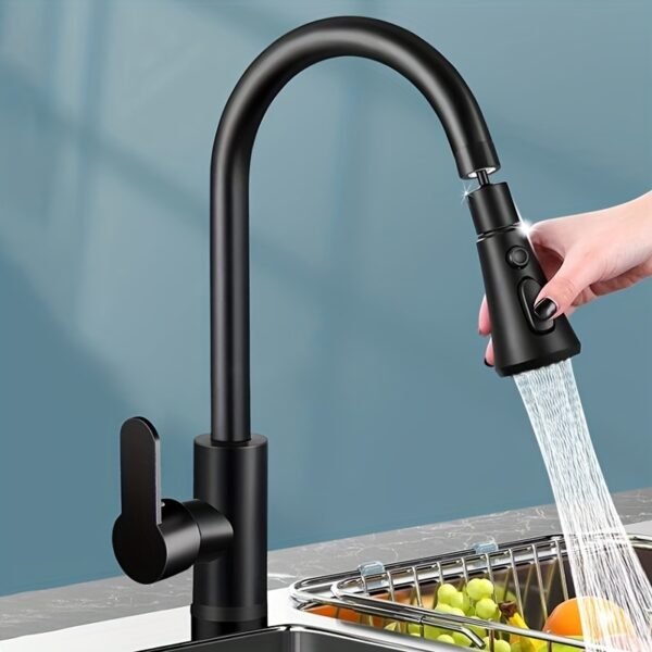 Hot & Cold Kitchen Faucet Stainless Steel Sink Water Tap