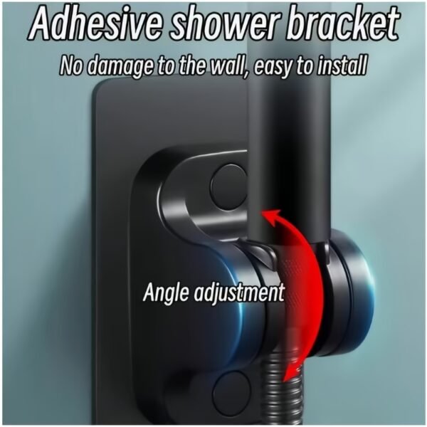 Handheld Shower Head Set with Hose & Wall Base Bathroom Shower Kit