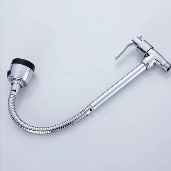 Wall Mounted Pull Out Faucet 360° Rotatable Kitchen Bathroom Tap
