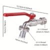 G1/2 Inch Outdoor Garden Faucet 20mm Threaded Water Tap
